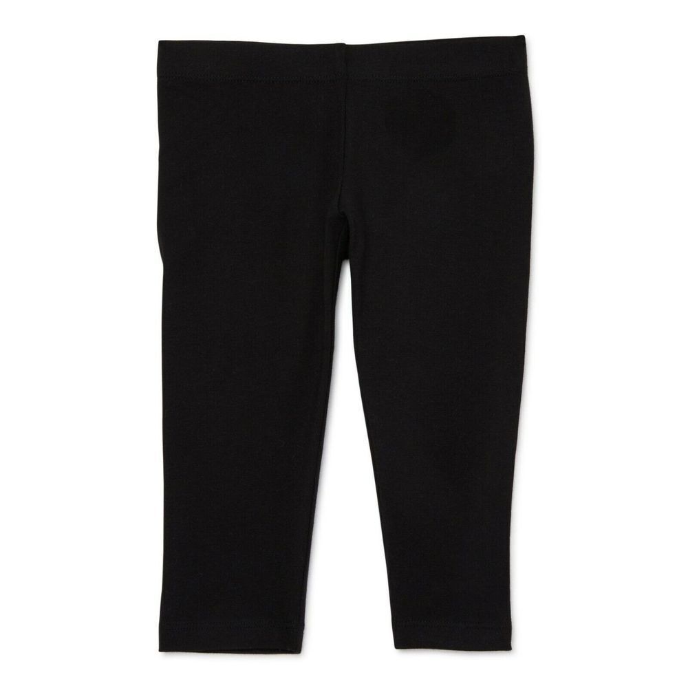 NWT Wonder Nation Little Girls Tough CAPRI Leggings Sz XS(4-5) Black